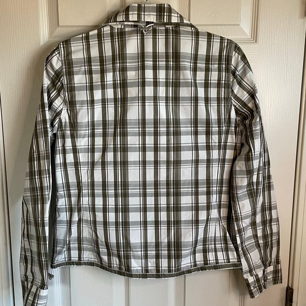 L-RL Lauren Active Plaid Windbreaker Jacket Sz XS Lightweight Zip Front Preppy - Picture 2 of 14